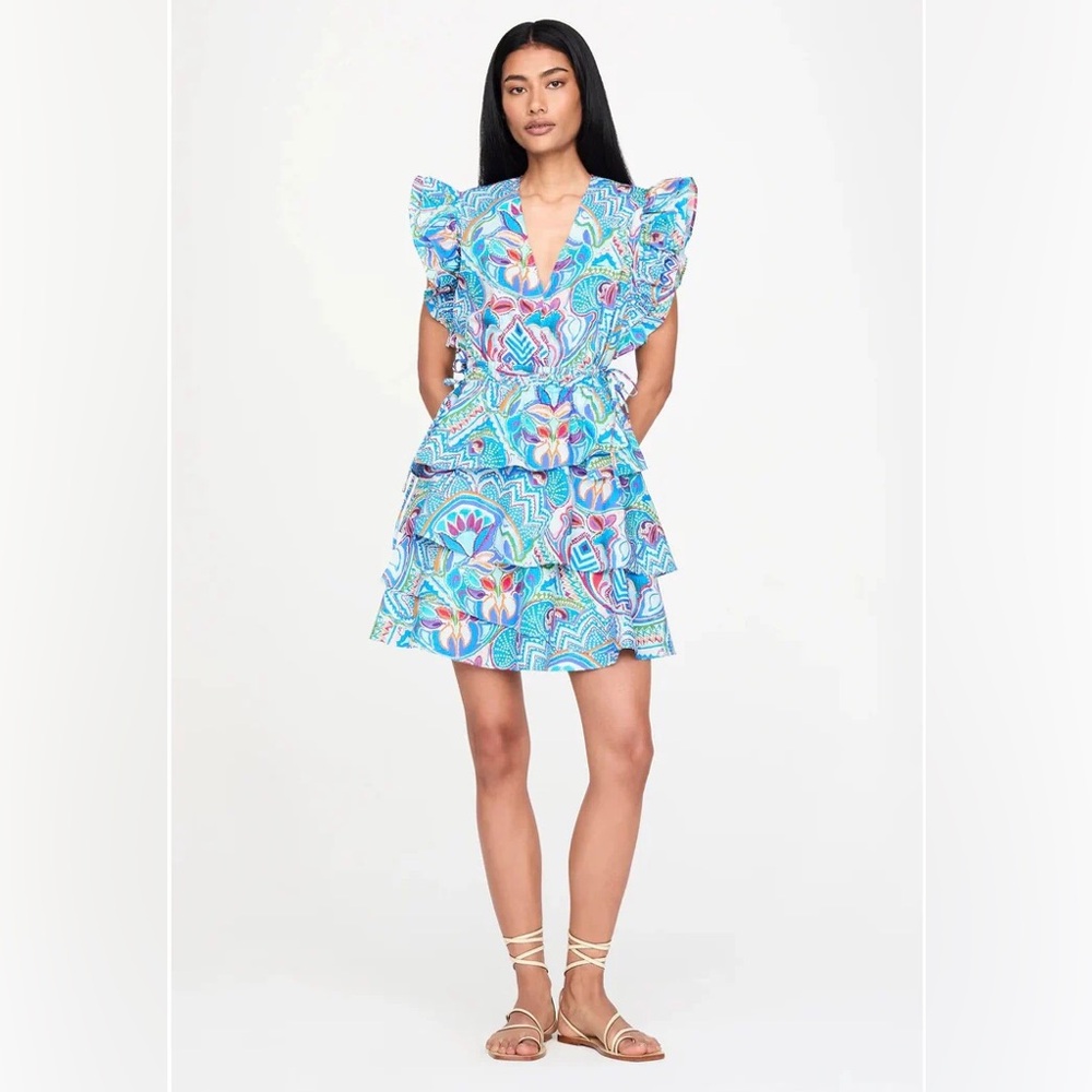 Marie Oliver NEW Genette Mini Dress in Morpho